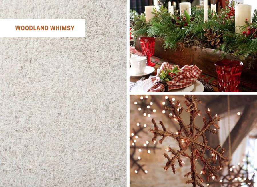 Woodland Whimsy cozy holiday area rugs