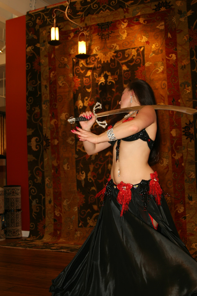 Sword dancer at MI Corp. 20th Anniversary event