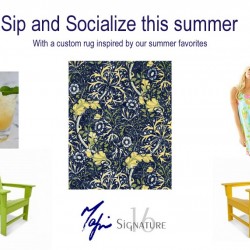 Sip and Socialize this summer with a custom rug inspired by our favorites!