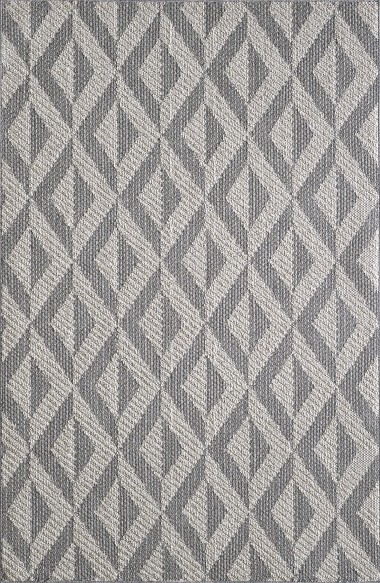 Madison | Terrarium | 13209576: Grey area rug Modern/Bohemian/Indoor-Outdoor Grey/Silver Area Rug: Madison Terrarium 13209576: Grey (Power-Loomed Area Rug)