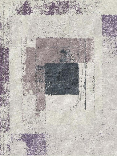 Contemporary White/Ivory Wool Area Rug: Mafi Signature Custom Modern 24 MD-67 (Hand-Knotted Area Rug)