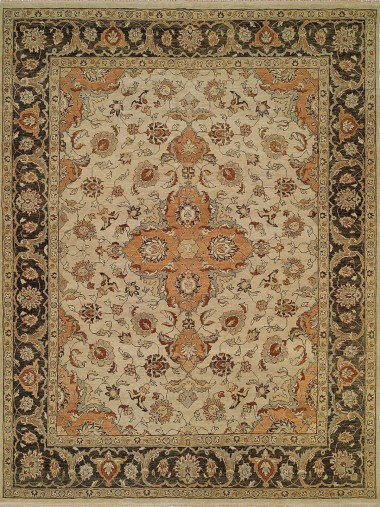 Regal | Alexandra | 181536: Beige/Brown area rug Traditional Beige/Tan Wool Area Rug: Regal Alexandra 181536: Beige/Brown (Hand-Knotted Area Rug)