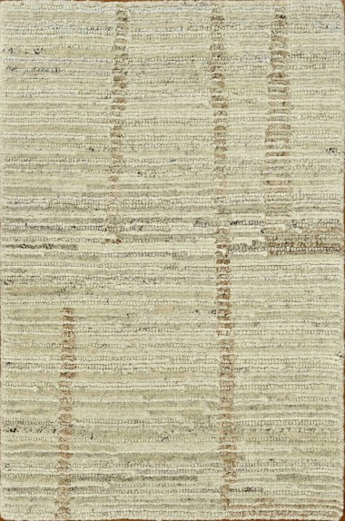 Bohemian/Transitional Beige/Tan Wool Area Rug: Mafi Signature Amber AM-3044 (Hand-Knotted Area Rug)