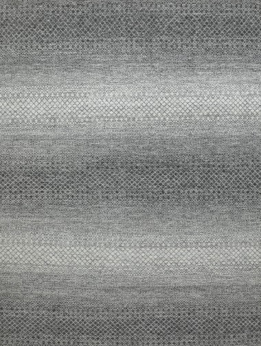 Bohemian/Transitional Charcoal/Black Wool Area Rug: Mafi Signature Amazon AMZ-34 (Hand-Knotted Area Rug)