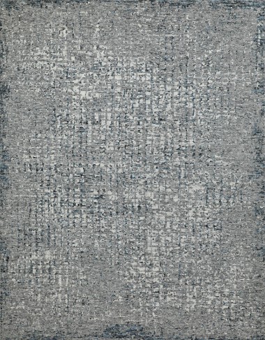 Bohemian/Transitional Grey/Silver Wool Area Rug: Mafi Signature Amazon AMZ-559 (Hand-Knotted Area Rug)