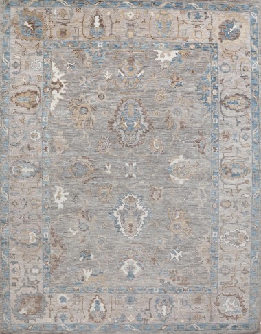 Traditional Beige/Tan Wool Area Rug: Mafi Signature Anatolian AN-259 (Hand-Knotted Area Rug)