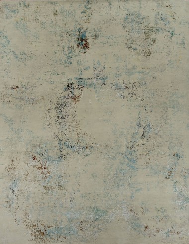 Modern/Transitional Beige/Tan Wool Area Rug: Mafi Signature Aroma AO-114 (Hand-Knotted Area Rug)