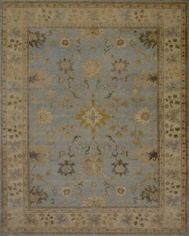 Traditional Blue/Navy Wool Area Rug: Mafi Signature Ariana AR-127 (Hand-Knotted Area Rug)