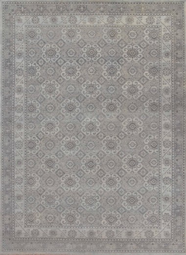 Traditional Grey/Silver Wool Area Rug: Mafi Signature Ariana AR-141 (Hand-Knotted Area Rug)