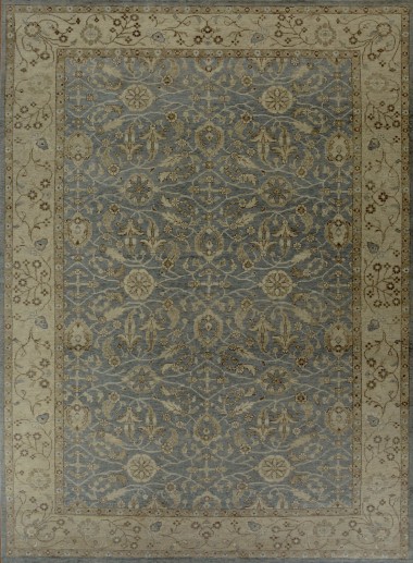 Traditional Blue/Navy Wool Area Rug: Mafi Signature Ariana AR-147 (Hand-Knotted Area Rug)