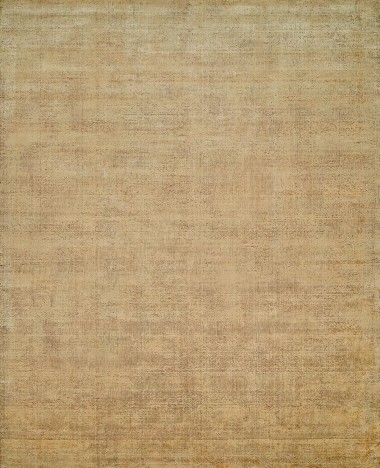 Modern Yellow/Gold Wool Area Rug: Regal Avion 181391: Buff (Hand-Knotted Area Rug)