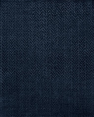 Modern Blue/Navy Wool Area Rug: Regal Avion 181891: Midnight Blue (Hand-Knotted Area Rug)