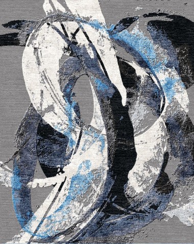 Modern/Transitional Grey/Silver Wool Area Rug: Third and Wall K. Nari Affinity I UNAR-305 (Hand-Knotted Area Rug)_Modern/Transitional Grey/Silver Wool Area Rug: Third and Wall K. Nari Affinity I UNAR-305 (Hand-Knotted Area Rug)