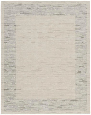 Bohemian/ModernWhite/Ivory Area Rug: Revival Andorra 180150: Ivory/Grey (Power-Loomed Area Rug)