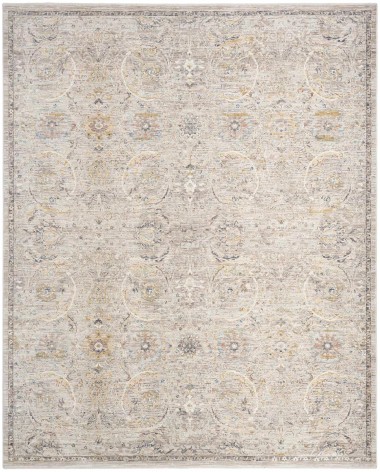 TraditionalGrey/Silver Area Rug: Revival Anfari 180130: Light Grey (Power-Loomed Area Rug)