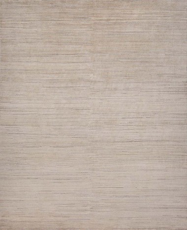Transitional/Bohemian Cream Area Rug: Silk Road Atalaya 1918 (Hand-Knotted Area Rug)