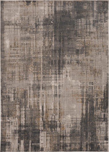 Modern White/Ivory Wool Area Rug: Madison Aurelia 1311027: Ivory/Grey (Hand-Tufted Area Rug)