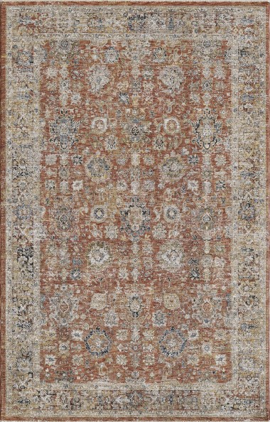 Madison | Avoca | 1315048: Spice area rug Traditional Orange/Rust Area Rug: Madison Avoca 1315048: Spice (Power-Loomed Area Rug)