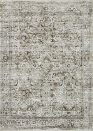 Allure | Bright Nydra | 1220: Moss/Stone area rug Traditional Green Area Rug: Allure Bright Nydra 1220 (Power-Loomed Area Rug)