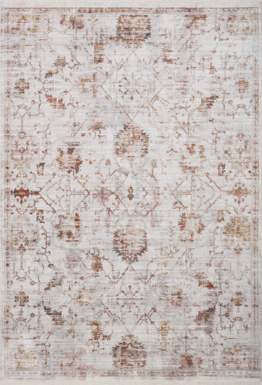 Traditional Grey/Silver Area Rug: Allure Bright Nydra 1240 (Power-Loomed Area Rug)