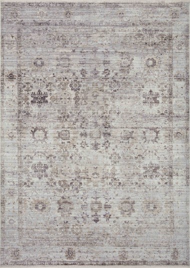 Traditional Grey/Silver Area Rug: Allure Bright Nydra 1260 (Power-Loomed Area Rug)