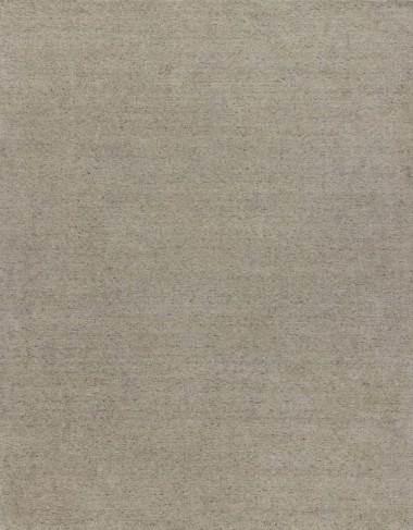 Modern/Transitional Silver Wool Area Rug: Silk Road Beach 19223 (Hand-Knotted Area Rug)