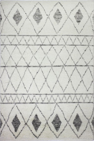 Bohemian Ivory Wool Area Rug: Summit Beach Navagio 191391: Ivory (Hand-Knotted Area Rug)