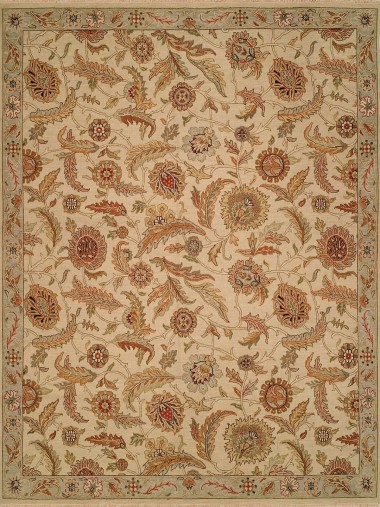 Traditional Ivory/White Wool Area Rug: Regal Cyprus Point 183618: Ivory (Handmade Area Rug)