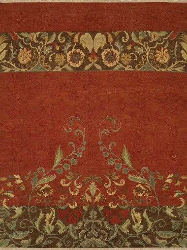 Transitional Multi Wool Area Rug: Regal Cyprus Point 183818: Multi (Handmade Area Rug)