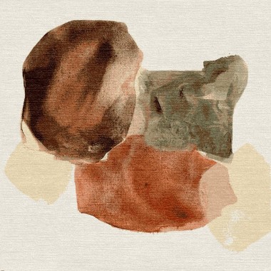 Contemporary Green Wool Area Rug: Mafi Signature Custom Heather Mclean Canyon (Hand-Knotted Area Rug)