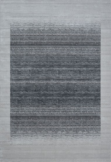 Modern/Bohemian Grey/Silver Area Rug: Regal Cosmic Storm 183030: Greys/Carbon (Power-Loomed Area Rug)