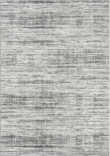 Modern/Bohemian Grey/Silver Area Rug: Regal Cosmic Storm 183230: Silver (Power-Loomed Area Rug)