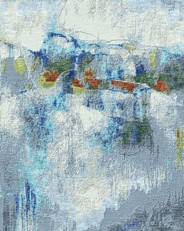 Modern/Transitional Blue/Navy Wool Area Rug: Third and Wall Scott Brems Crossing UBRM-162 (Hand-Knotted Area Rug)_Modern/Transitional Blue/Navy Wool Area Rug: Third and Wall Scott Brems Crossing UBRM-162 (Hand-Knotted Area Rug)