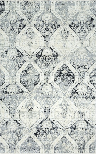 Modern Ivory Wool Area Rug: Bainbridge Cutler 23211: Ivory/Black (Luxe-Weave Construction Area Rug)