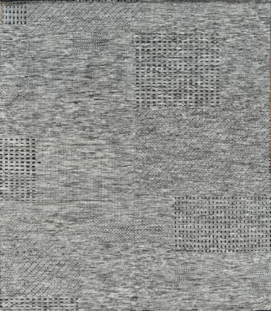 Transitional/Bohemian Charcoal/Black Wool Area Rug: Mafi Signature Harmony DJ-1307 (Hand-Knotted Area Rug)