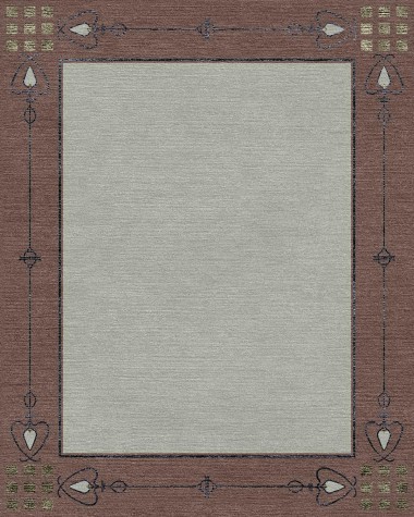 Modern/Bohemian Beige/Tan Wool Area Rug: Mafi Signature Custom Verdant DS-Heather 01 (Hand-Knotted Area Rug)_Modern/Bohemian Beige/Tan Wool Area Rug: Mafi Signature Custom Verdant DS-Heather 01 (Hand-Knotted Area Rug)
