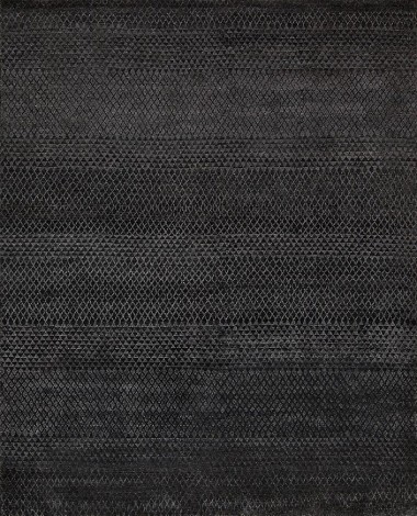 Silk Road | Darryl | 194001: Charcoal area rug Modern/Transitional Charcoal Wool Area Rug: Silk Road Darryl 194001 (Hand-Knotted Area Rug)