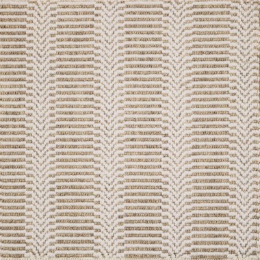 Modern/Transitional/Indoor-Outdoor Beige/Tan Wool Area Rug: Design Organics Deco 441652: Teak Wood (Power-Loomed Area Rug)