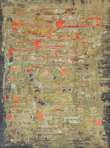 Contemporary Grey/Silver Wool Area Rug: Modern Masters Art Decco Dusk 13040: Smoke (Hand-Knotted Area Rug)