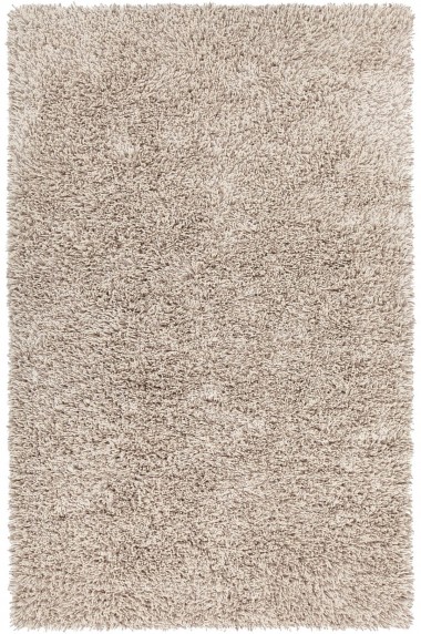 Modern/Shag Beige/Tan Wool Area Rug: West Lake Elea 2352028: Beige/Ivory (Handmade Area Rug)