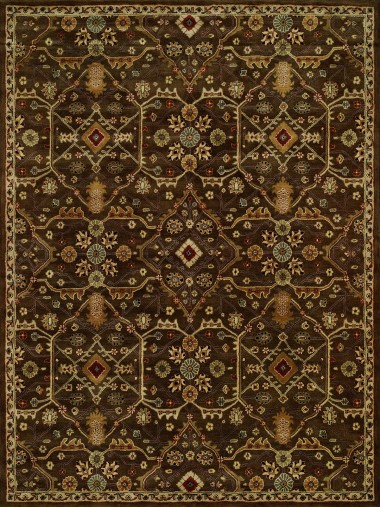 Traditional Brown Wool Area Rug: Regal Emporium 185592: Brown (Hand-Tufted Area Rug)
