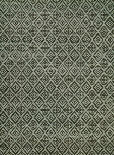 Transitional/Modern Green Wool Area Rug: Regal Envy 185919: Celadon/Brown (Handmade Area Rug)