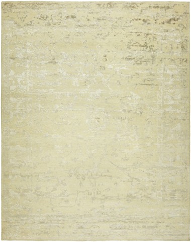 Traditional/Transitional Yellow/Gold Wool Area Rug: Regal Gnomeo 187041: Devon Cream (Hand-Knotted Area Rug)