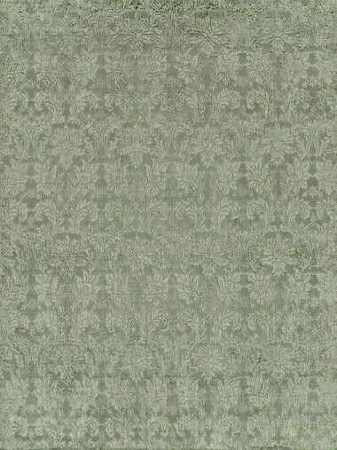 Regal | Grandeur | 187076: Green area rug Transitional Green Wool Area Rug: Regal Grandeur 187076: Green (Handmade Area Rug)