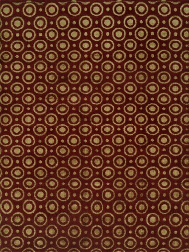 Transitional Red/Burgundy Wool Area Rug: Regal Grandeur 187576: Red (Handmade Area Rug)