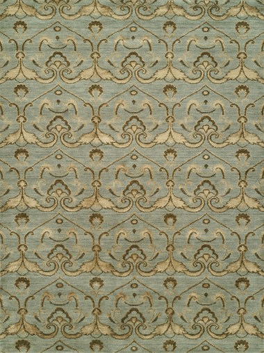 Regal | Grandeur | 187786: Blue area rug Transitional Blue/Navy Wool Area Rug: Regal Grandeur 187786: Blue (Handmade Area Rug)