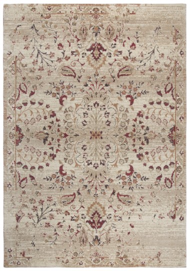 Traditional Ivory Wool Area Rug: Bainbridge Golden State 275876: Ivory/Grey (Luxe-Weave Construction Area Rug)