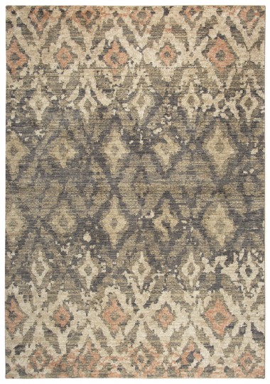 Transitional Brown Wool Area Rug: Bainbridge Golden State 275976: Brown/Grey (Power-Loomed Area Rug)