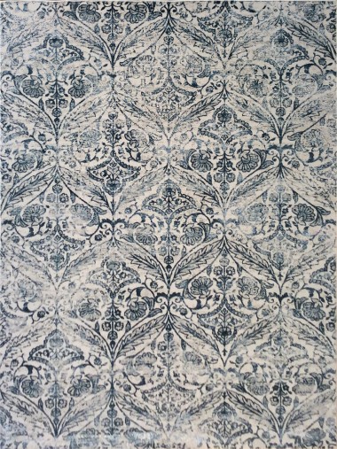 Transitional Blue/Navy Area Rug: Madison Geena 1370207: Blue (Power-Loomed Area Rug)