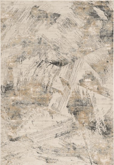 Transitional/Modern Grey/Silver Area Rug: Madison Geena 1370307: Grey/Beige (Power-Loomed Area Rug)